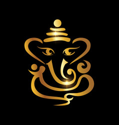 Golden Ganesh Puja Ganesh Chaturthi Sign