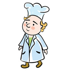 Happy Chef With A Coat And A Cooking Hat