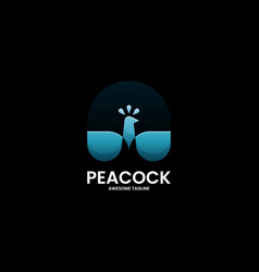 Logo Peacock Gradient Colorful Style