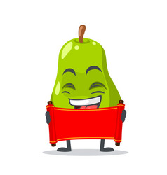 Pear Mascot Or Par Character