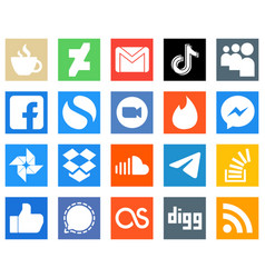 20 Modern Social Media Icons Such As Zoom Douyin