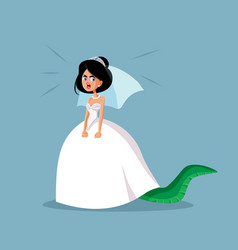 Angry Bride Feeling Unhappy