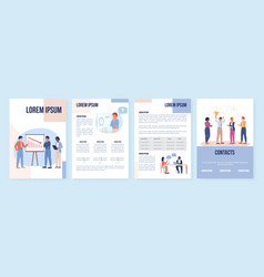 Crisis Management Flat Brochure Template