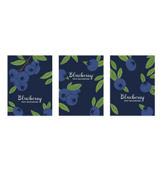 Hand Drawn Blueberries Posters Blueberry