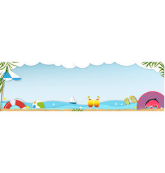 Summer Background Beach Vacation Holiday Theme