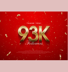 Thank You Followers 93k Background Greeting