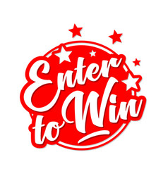 Enter To Win On Circle Bubble