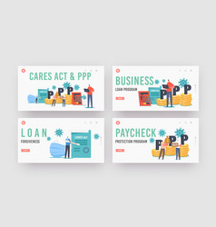 Cares Act And Ppp Landing Page Template Set