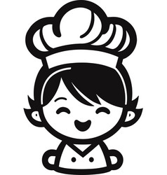 Happy Baby Chef Minimalist Icon