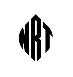 Nrt Circle Letter Logo Design With Circle