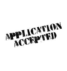 Application Accepted rubber stamp Royalty Free Vector Image