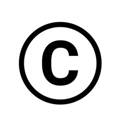 Copyright Symbol Icon Logo Sign