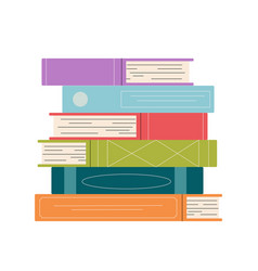 Stack Of Books Sticker Concept