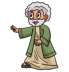 Christian Moses Cartoon Colored Clipart