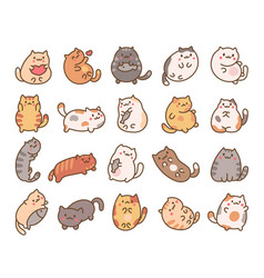 Cute Kawaii Little Cat Cartoon Funny Kitty