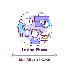 Losing Phase Concept Icon