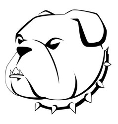 Black And White Of Bulldog