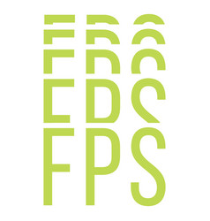 Fps Text Badge Flat