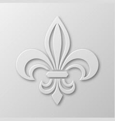 Realistic Paper 3d Fleur De Lis Closeup