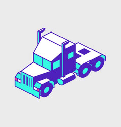 Semi Truck Isometric