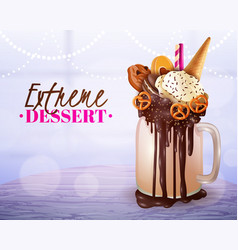 Extreme Dessert Blurred Light Background Poster