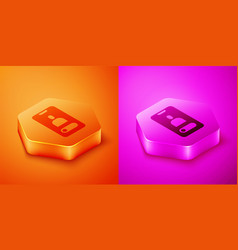 Isometric Incoming Call On Mobile Phone Icon