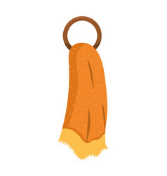 Orange Bathroom Towel Hanging