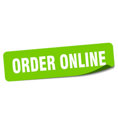 Order Online Sticker Order Online Label