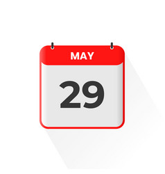 29th May Calendar Icon May 29 Calendar Date Month