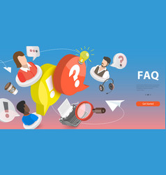 3d Conceptual Of Faq