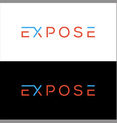 Expose Simple Clean Logo Design Template