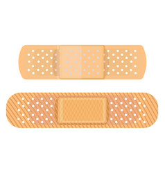 Two Bandages On A White Background