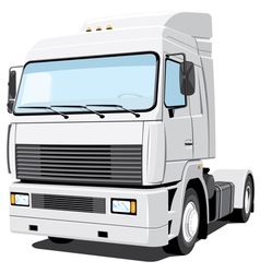White truck Royalty Free Vector Image - VectorStock
