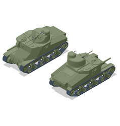 Isometric Tank Medium M3 Lee Armoured