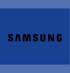 Samsung Brand Logo Phone Symbol Name Black