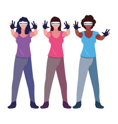 Women Using Technology Augmented Reality