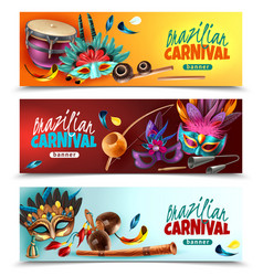 Brasil Carnaval Banners Set