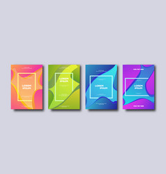 Card Set Abstract Liquid Modern Gradient