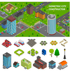 City Constructor Isometric Banners