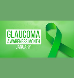 Glaucoma Awareness Month Concept Banner