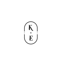 Ke Simple Wedding Logo Initial Concept With High