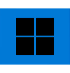 Windows Microsoft Brand Logo Symbol Black Design