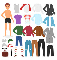 Man Clothing Boy Character Dress Up Clothes