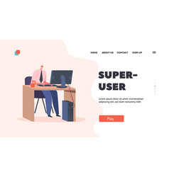 Super User Landing Page Template Man Sysadmin