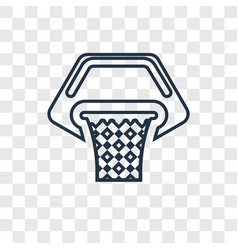 Basketball Concept Linear Icon Isolated