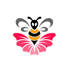 Bee Flower Logo