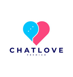 Love Chat Talk Software Date App Couple Logo