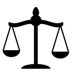 Silhouette Icon Scales Of Justice