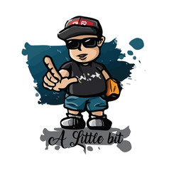 A Little Bit Slogan T-shirtdesign