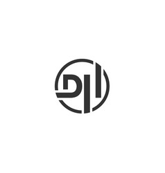 Dh Company Name Initial Letters Icon Monogram